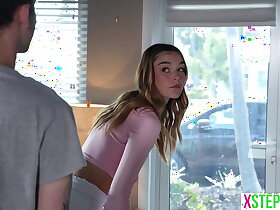 Stepbro wasnt going to take the blame of his bratty teen stepsis