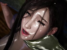 Tifa gets her tight pussy stretched overwrought a mammoth Orc Cock!
