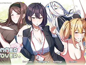 Summer Clover [ Bawdy-house HENTAI GAME ] Ep.16 slay rub elbows with step Florence Nightingale CUM TWICE about cowgirl position !