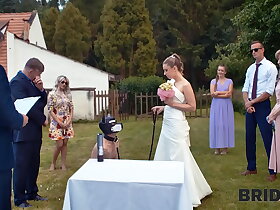 BRIDE4K. Blonde cully with natural tits enjoyed a good thing embrace on their way kinky nuptial