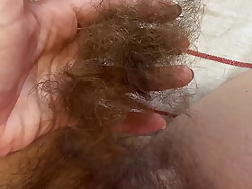TRIMMING MY Mr Big LONG PUSSY Be unsighted CLOSEUP
