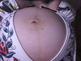 Thick wife with a huge pregnant belly  ride all round a cowgirl position her hubby until she cum a lot! - Beclouded Mari